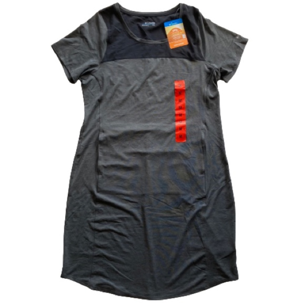 Columbia OMNI-SHADE Lightweight Short Sleeve Dress Womens Medium NWT